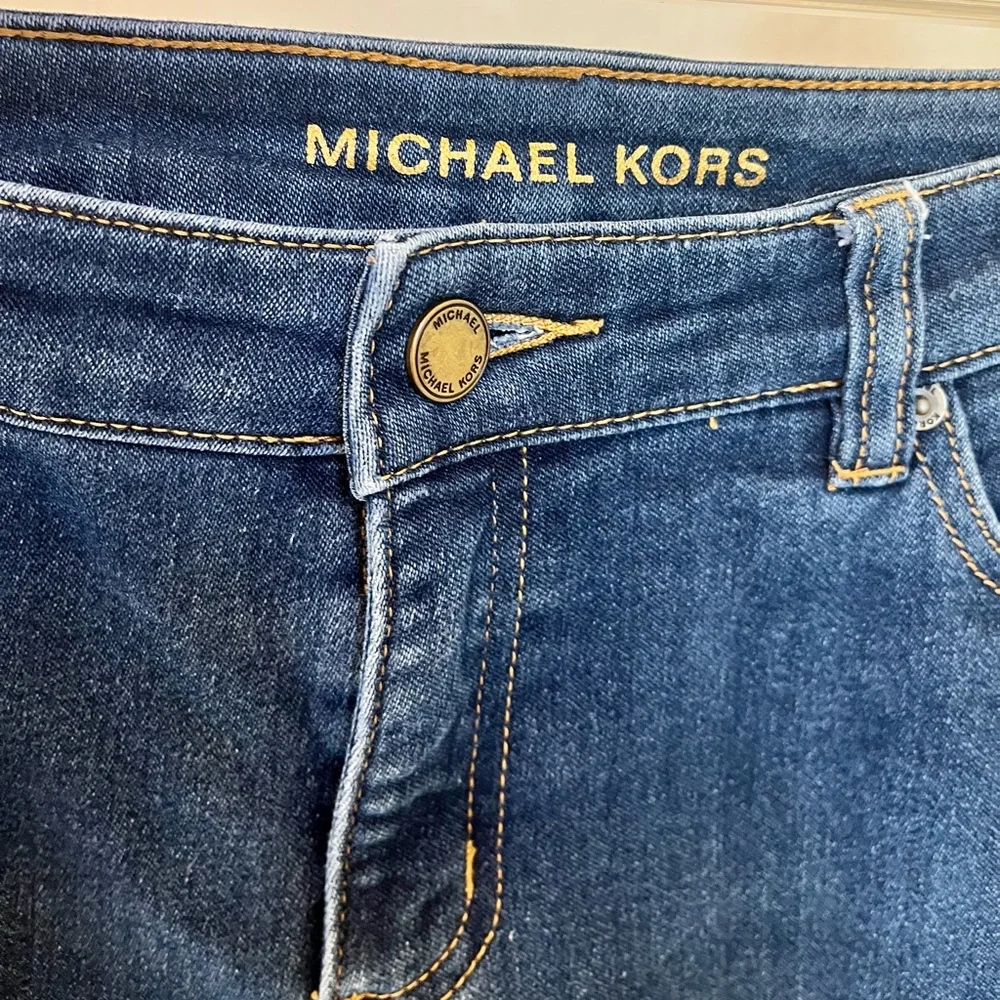 Michael Kors Skinny 5 pocket denim blue Jeans Size 4 cropped ankle length
